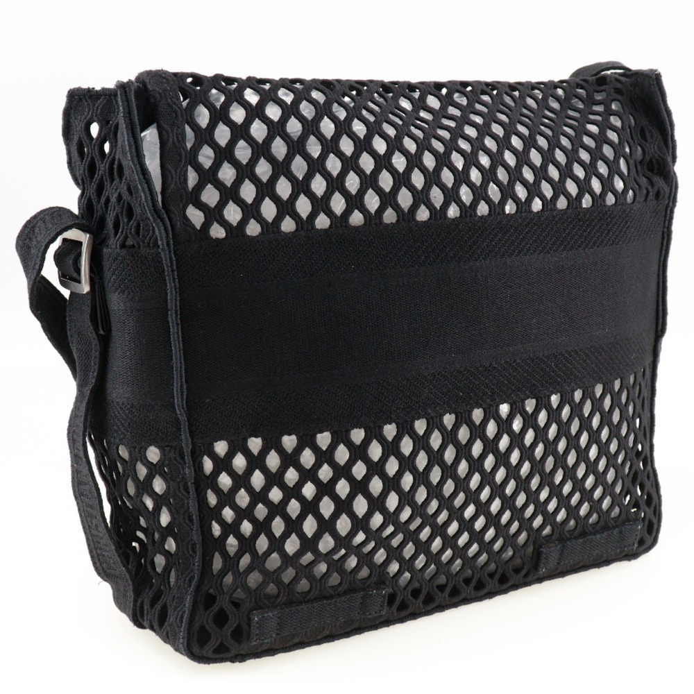 CHRISTIAN DIOR Black Canvas Messenger Shoulder Bag - Picture 3 of 11